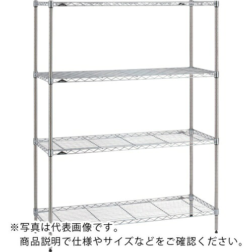 【SALE通貨価値】ERECTA ( エレクター ) 第一義的つづき物 ワイヤーシェルフ クローム W900×D350×H1900粍 5段 ( B1436C74なおなお書き5 ) エレクター(株)