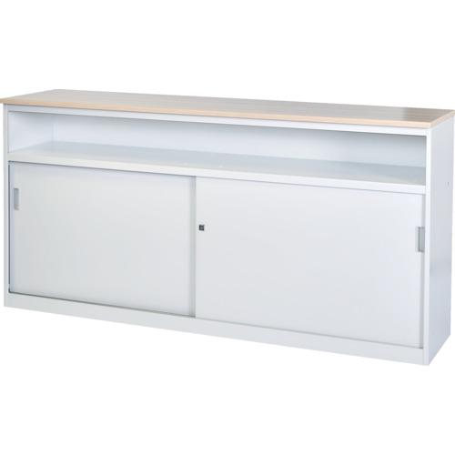 TRUSCO ( トラスコ中山 ) CVAカウンタ W1800中棚付ご機嫌カウンタ(天板色つや:自然的(肌理調)) ( CVA-18HST-NA )