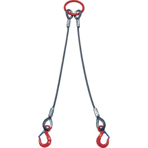 【SALE通貨価値】TAIYO ( 綿津見製器実業 ) 2本吊 ワイヤスリング 0.5t用×0.5m(1012543) ( 2WR-0.5TX0.5 ) 綿津見製器実業(株)