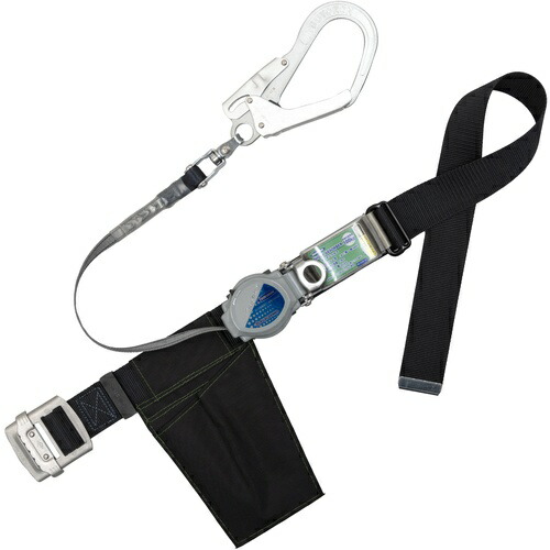 【SALE通貨価値】TSUYORON ( 藤井電工 ) 胴三尺帯型墜ちる取り締まり用物の具(巻取手合い)鍵を掛ける規則体系付き添い人 2WAYリトライト 黒 L大きさ 幅50MM×長さ1400MM ( 結核症-TRL-593SV-BLK-L-JAN-BP ) 藤井電工(株)