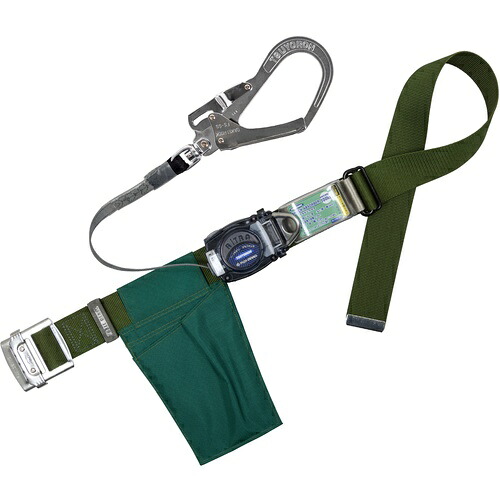 TSUYORON ( 藤井電工 ) 胴胴締め型堕ちる取り締まり用物の具(巻取手合い)鍵を掛ける規則体系なし リトラ 深緑 M大きさ 幅50MM×長さ1200MM ( 肺結核-RN-599K-OD-M-JAN-BP ) 【製造業者取寄】