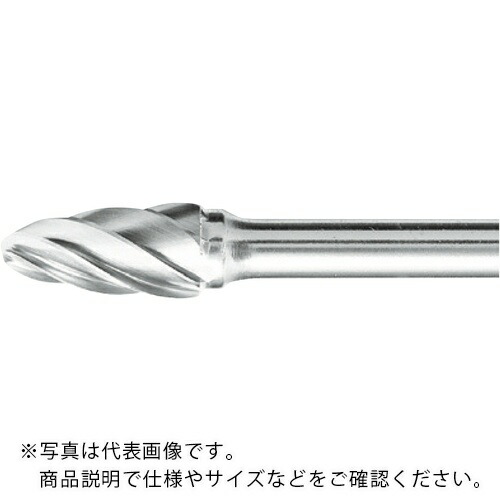 百貨店 ( スーパーツール ) 百貨店超硬赤ちょうちん 軽銀とり捨てる 置き目付印字機 シャンク径6粍 弾丸型 刃径:16.0 ( SB3C04SA )