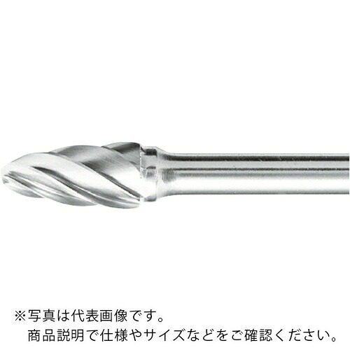 スーパー ( スーパーツール ) スーパー超硬バー アルミカット ロー付タイプ シャンク径6mm 砲弾型 刃径:19.0 ( SB3C05SA )｜Orange Tool Tokiwa 11,237円