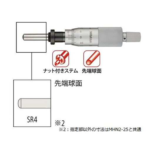 ミツトヨ マイクロメータヘッド （150-802） ( MHN4-25 )