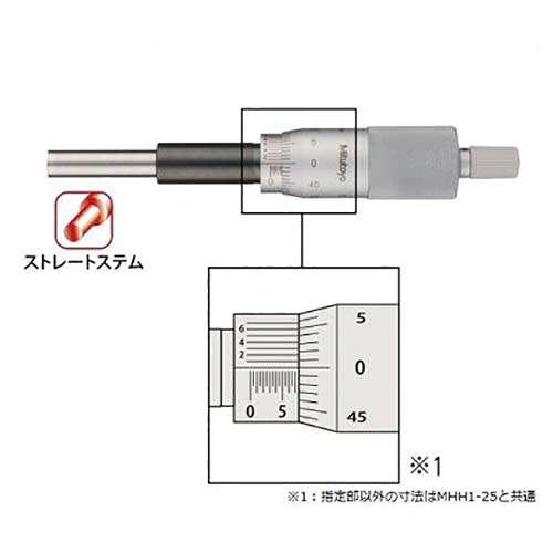 ミツトヨ マイクロメータヘッド （151-222） ( MHH1-25V )