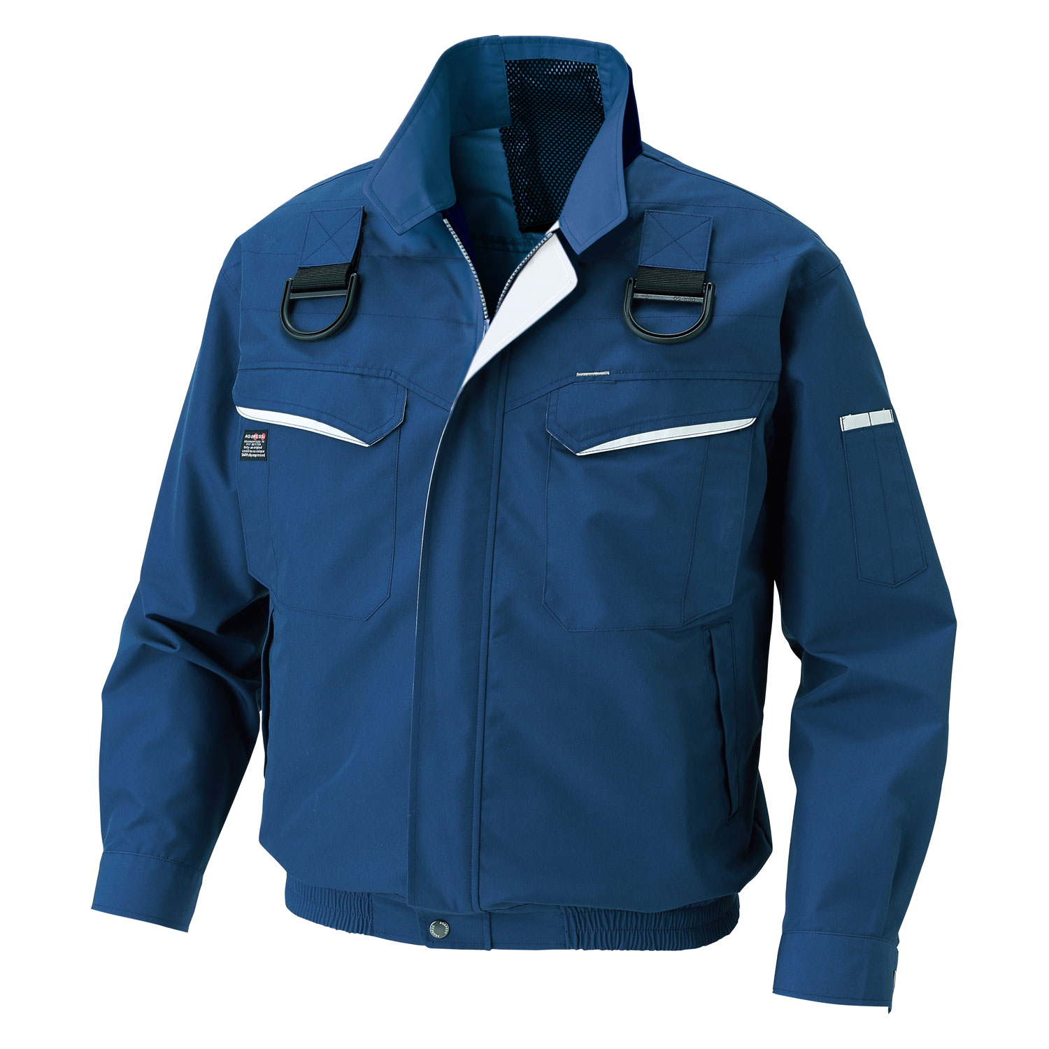 サンエス 空調風神服Rフルハーネス用長袖ブルゾン+デバイスセット ( KF90470G+3ﾈｲﾋﾞｰ+5L + RD9291J + RD9230H )