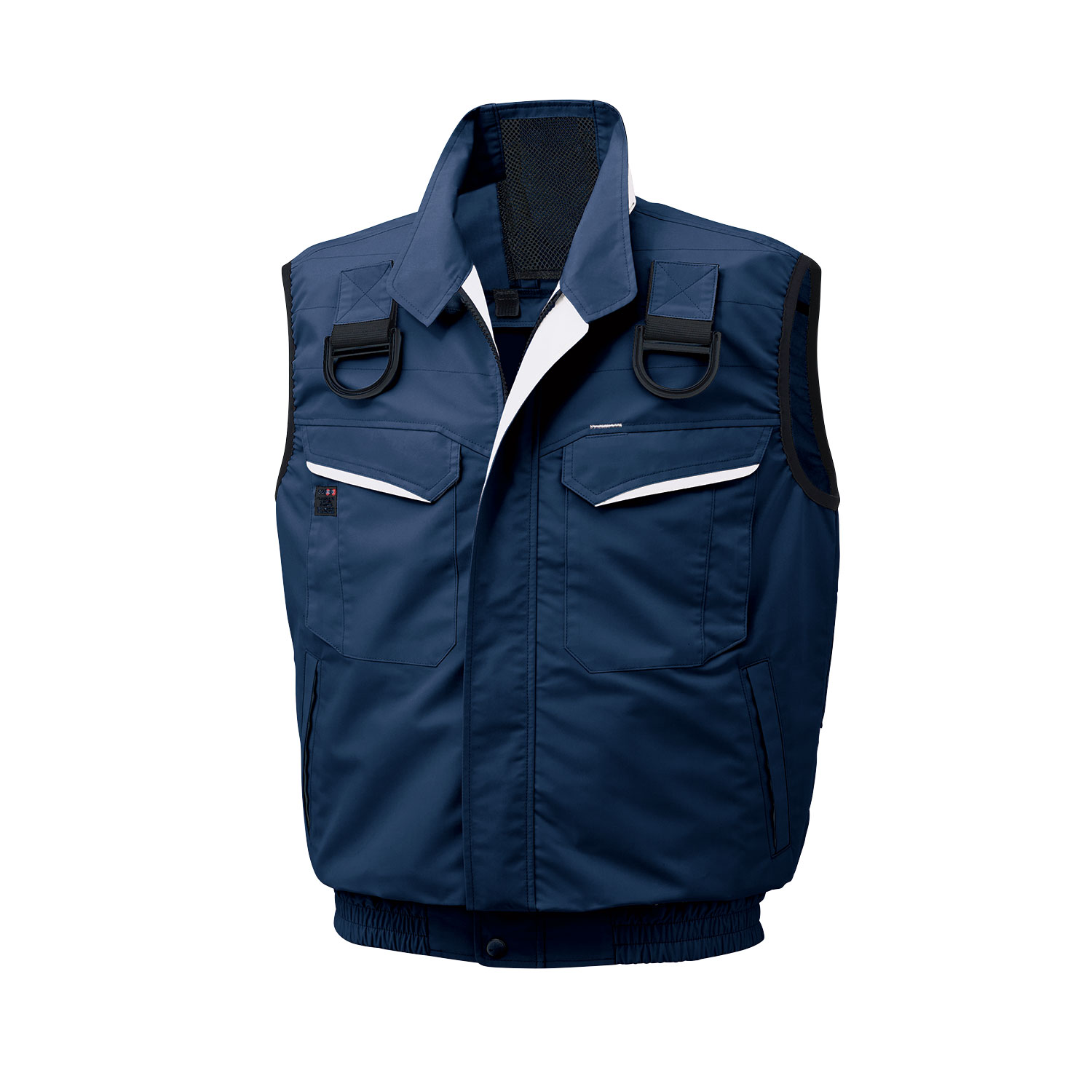 サンエス 空調風神服Rフルハーネス用ベスト+デバイスセット ( KF90479G+3ﾈｲﾋﾞｰ+5L + RD9291J + RD9230H )