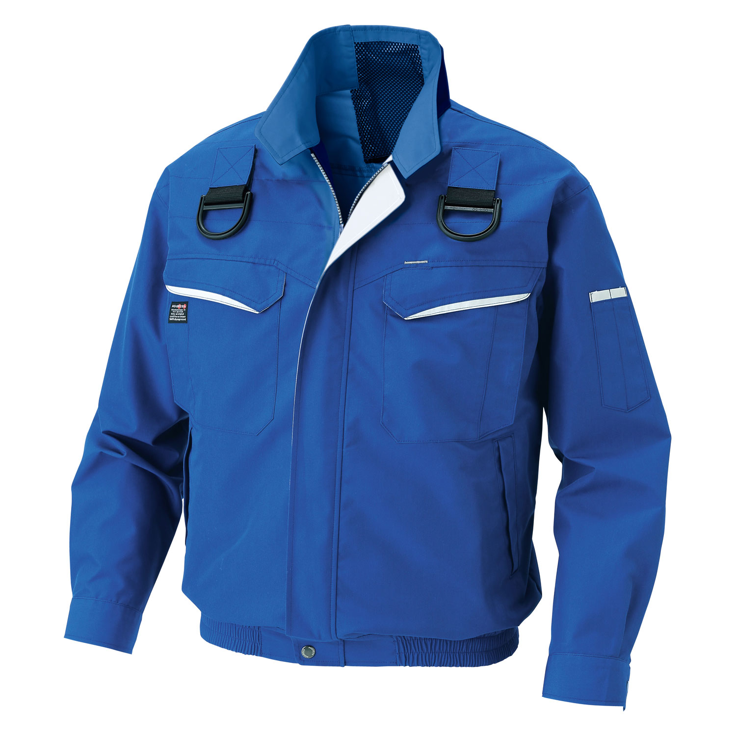 サンエス 空調風神服Rフルハーネス用長袖ブルゾン+デバイスセット ( KF90470G+4ﾌﾞﾙｰ+5L + RD9291J + RD9220HN )