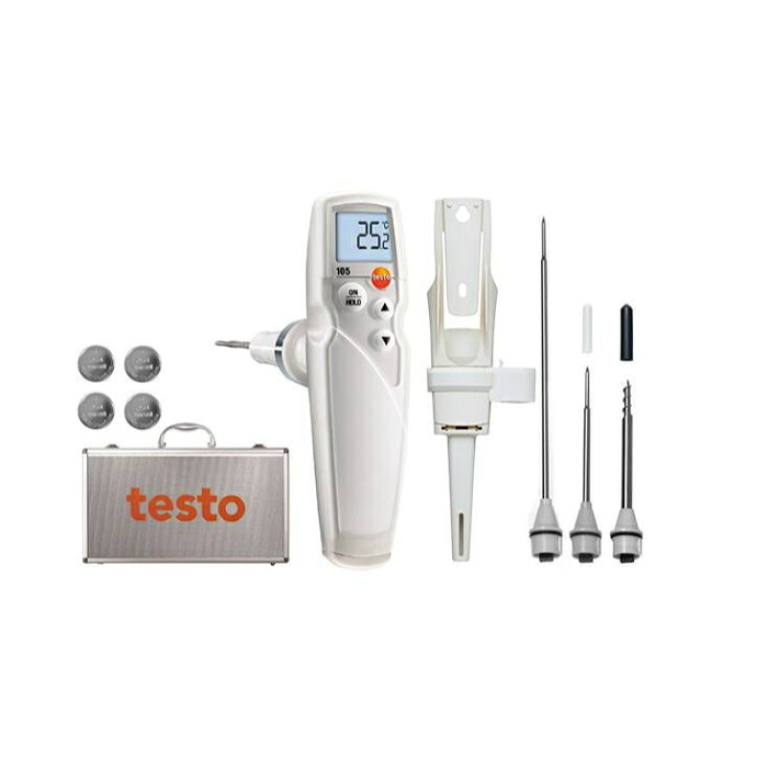 テストー 食品用中心温度計 フルセット testo 105フルセット ( 105-FS )