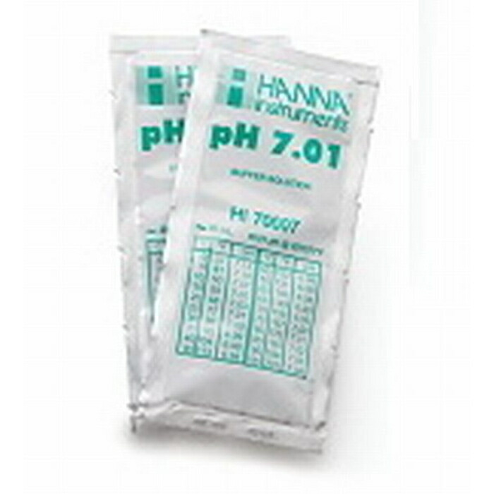 HANNA ( ハンナ ) pH標準液 pH 7.01 @25℃ 証明書付20mLX25袋 ( HI 70007C )
