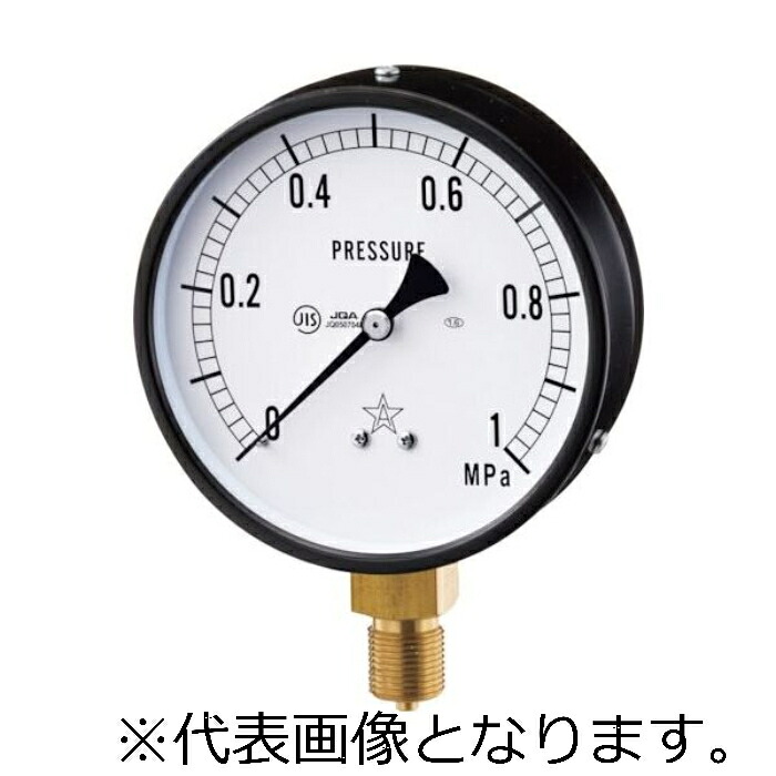 右下精器 一般圧力計 ( AS1/2-100X160MPa )