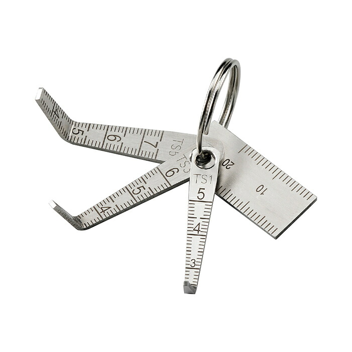 ZENSEI(全晴) テーパースケール ミニL字型セット（1mm、3mm、5mmスキ用）先端屈折式 ( TS-LSE ) 6,931円