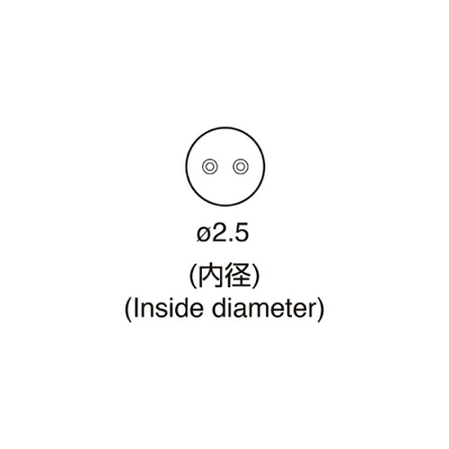 白光 ノズル シングル2本 2.5MMX9.5ピッチ ( A1190 )