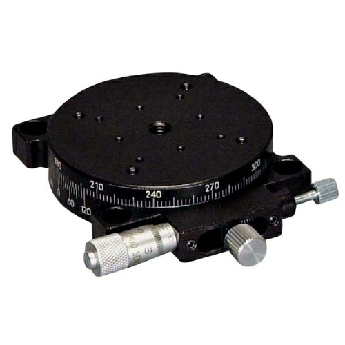 中央精機 ﾊｲｸﾞﾚｰﾄﾞ微動回転させるｽﾃｰｼﾞ φ60 ( RS-6012-R )
