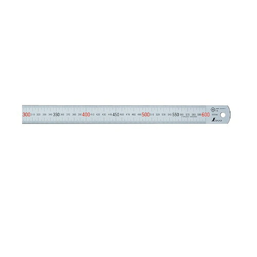 シンワ測定 マグネチックスケールシルバー６０cmＪＩＳ ＪＣＳＳ校正証明書付 ( 82826 )