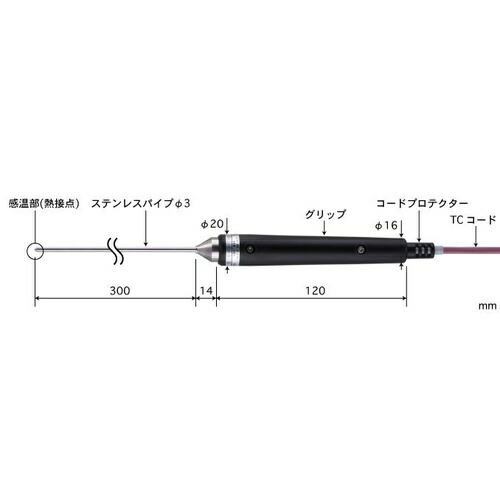 ANRITSU ( 安立計器 ) 半固形物・液体一般用温度センサ BSシリーズ ( BS-31K-030-TC1-ASP )