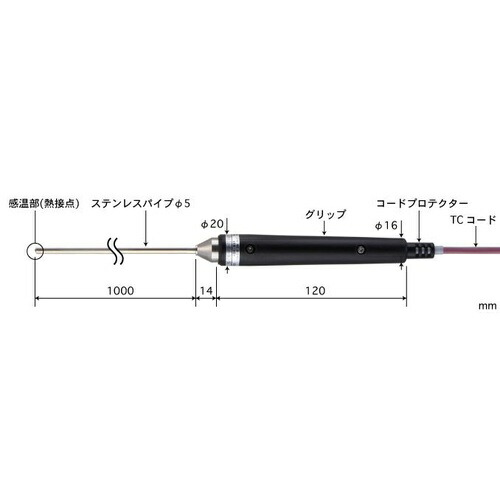 ANRITSU ( 安立計器 ) 半固形物・液体一般用温度センサ BSシリーズ ( BS-51K-100-TC1-ASP )