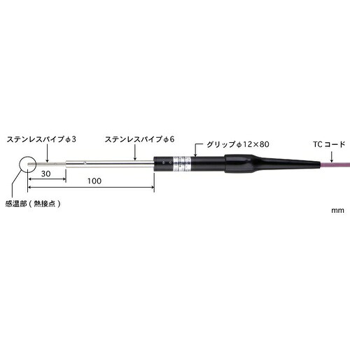 【SALE通貨価値】ANRITSU ( 安立表示計器 ) ごく小さい境界線の外側用体温検知器 CSつづき物 ( CS-01K-010-1-TC1-ASP )
