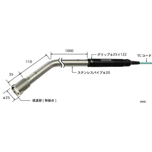 ANRITSU ( 安立表示計器 ) 耐久形火熱境界線の外側用体温検出器 HHT続きもの ( HHT-42K-10-TC1-ASP )
