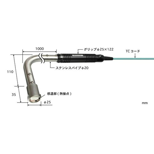 ANRITSU ( 安立表示計器 ) 耐久形火熱境界線の外側用体温検出器 HHT続きもの ( HHT-43K-10-TC1-ASP )