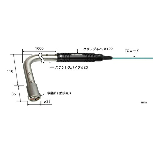 ANRITSU ( 安立表示計器 ) 耐久形熱気境界線の外側用体温感知器 HHTつづき物 ( HHT-53K-10-TC1-ASP )