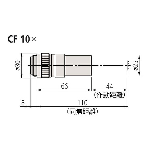 ミツトヨ マイクロスコープ 嘱する品 375-035/CF10X対物水晶体
