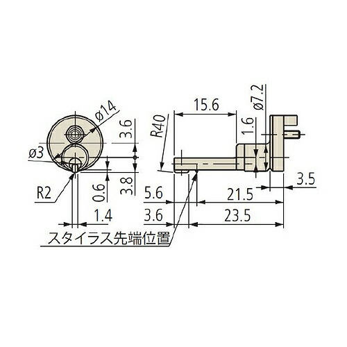 ミツトヨ 粗さ測定機 付属品 12AAB346/小穴用ノーズピース/SJ-400 18,452円