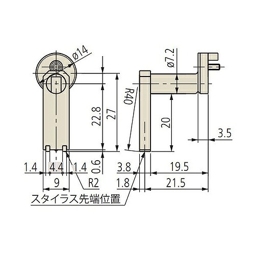 【SALE通貨価値】ミツトヨ 粗さ測定機 嘱する品 12AAB348/深溝20用ノーズピース/SJ-400