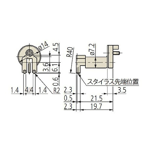【SALE通貨価値】ミツトヨ 粗さ測定機 嘱する品 12AAB353/端っこ用ノーズピース/SJ-400