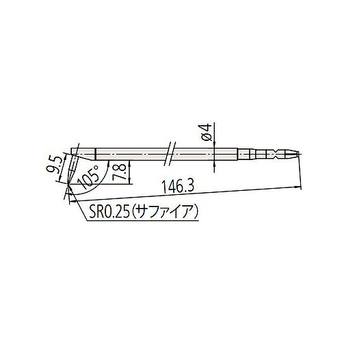 ミツトヨ 真円度測定機 付属品 12AAL037/2倍深溝用測定子