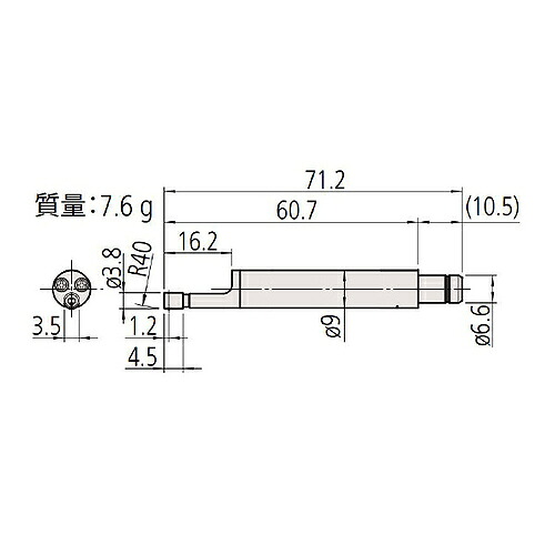 【SALE通貨価値】ミツトヨ 粗さ測定機 嘱する品 178-282/小穴さがし当てる器 (溝付)