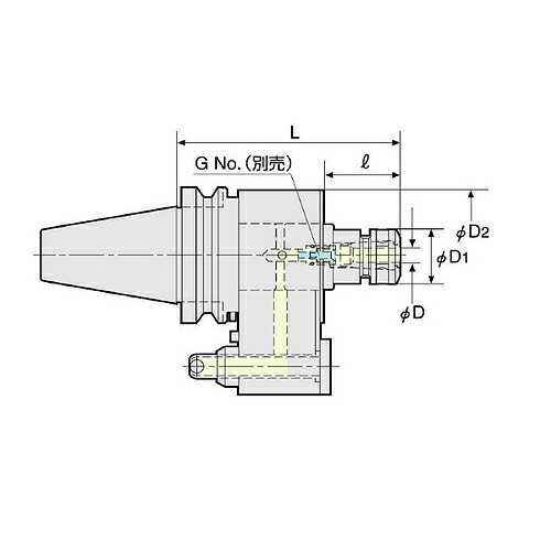日研仕立て上げる所 か細いファスナー型オイルホールホルダ ( BT30-SKO10-135 )