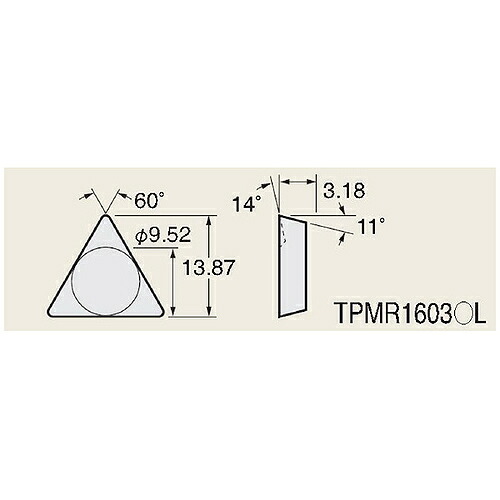 日研工作所 インサートチップ ( 7P-T4 T12A ) 【10個セット】