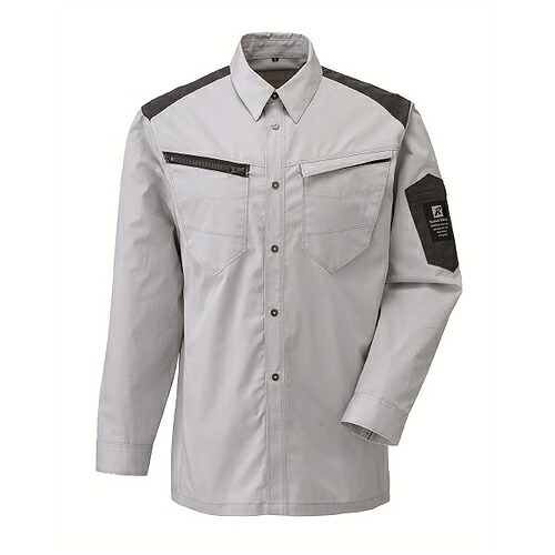 日新被服 長袖シャツ ( SR2741-40-8L シルバー )