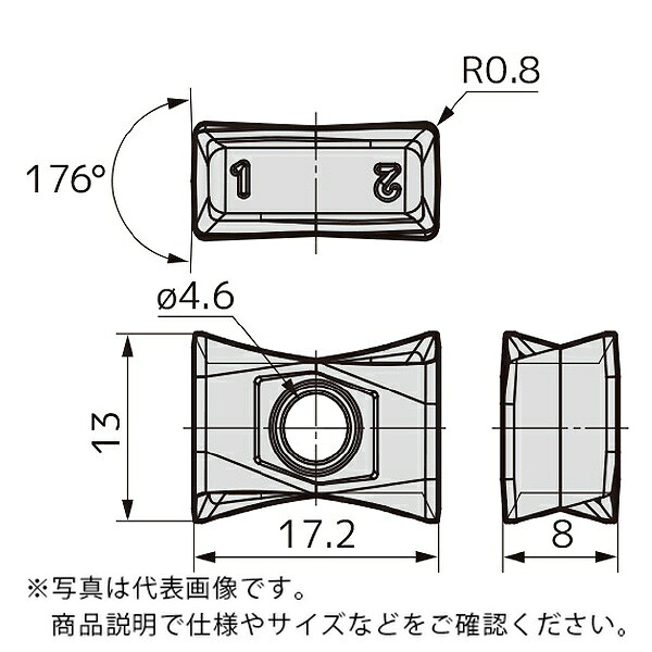 【SALE通貨価値】住友電気工業 カッタチップ ( LNMX170808PNSR-G ACP200 ) 【10書き割り】