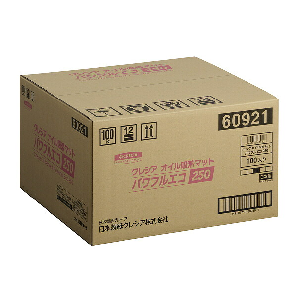 クレシア ( 日本製紙クレシア ) クレシア オイル吸着マット/大箱単位 ( 60921 パワフルECO 250 )
