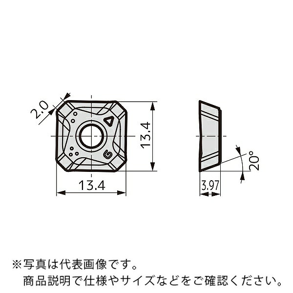住友電気工業 カッタチップ ( XEEW13T3AGER-WR ACK300 ) 【10仕掛ける】 DIY・工具-その他-花・ガーデン・DIY