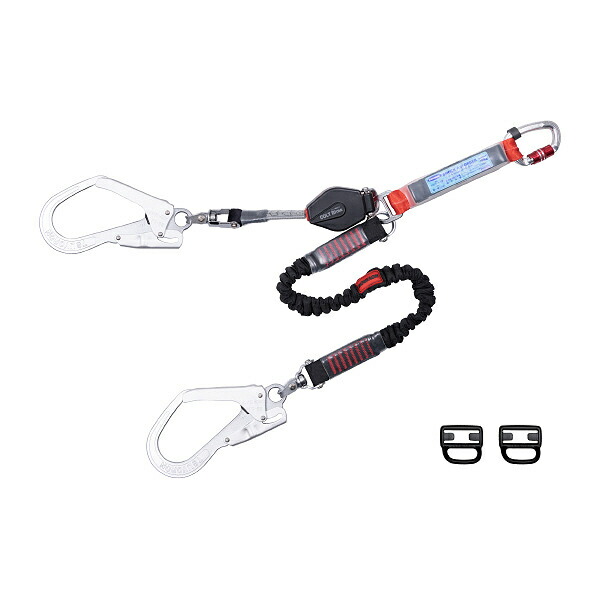 藤井電工 フルハーネス用ランヤード ( THL-CRNV93SV-21KS-2R23-JAN-BP )