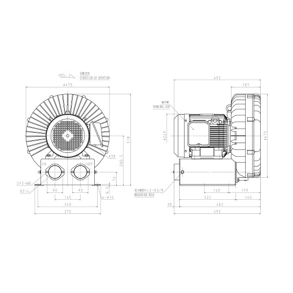 SDG ガストブロア ( U2V-550E )