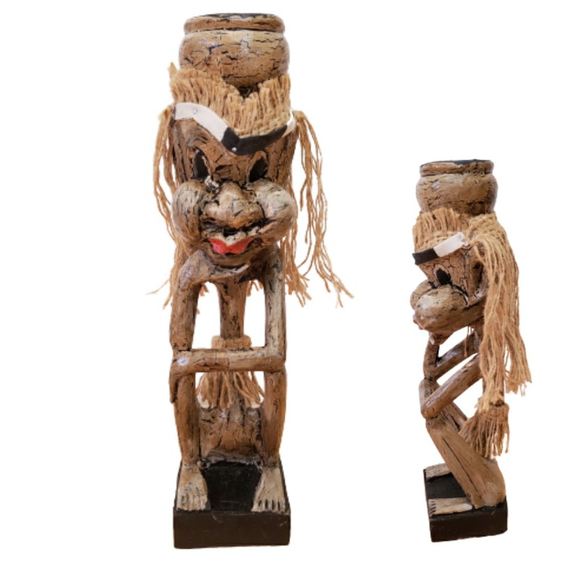 サワディー人形 タイ 木彫り アジアン Amazon.co.jp: サワディー人形 座り姿41cm青（B）[ノイ] タイの