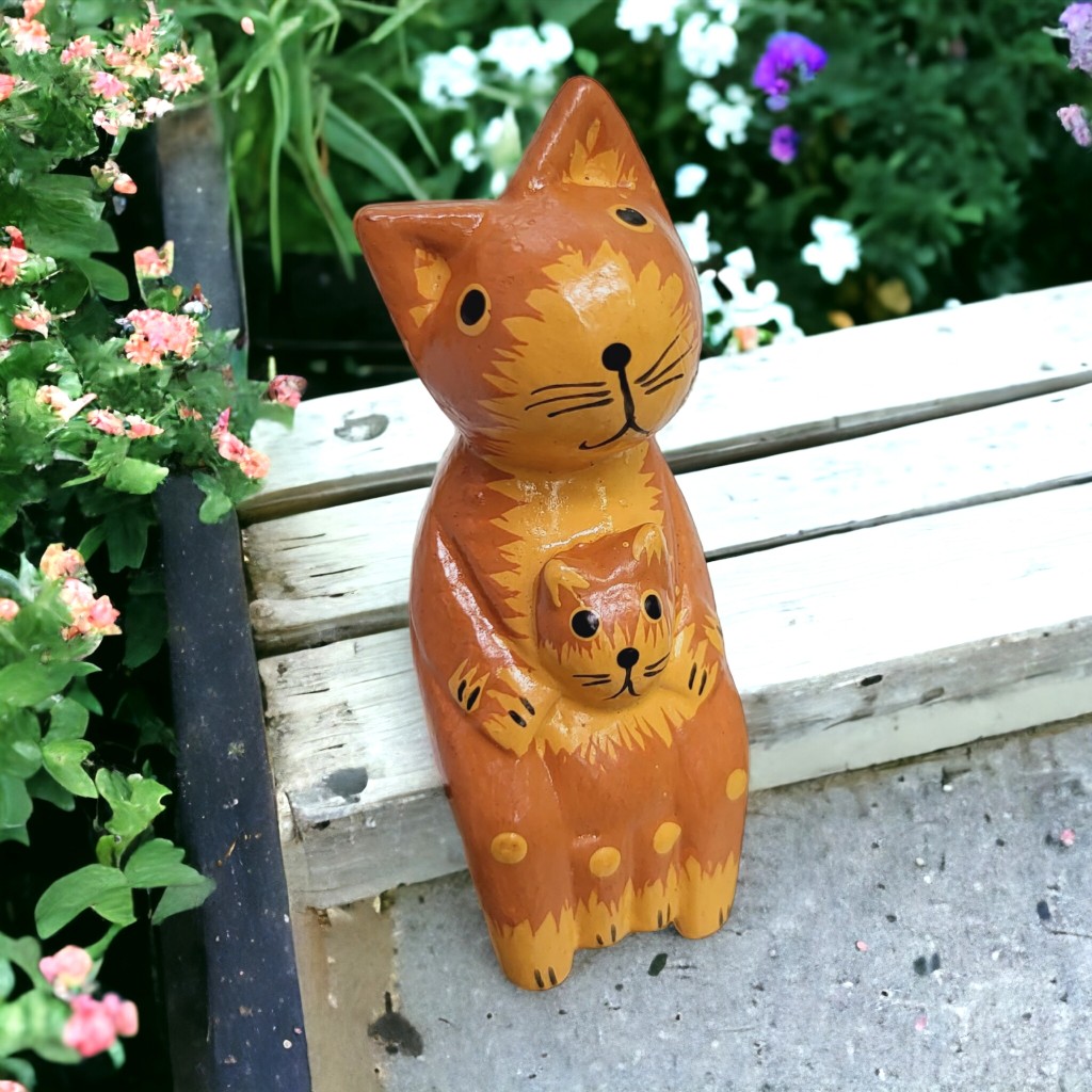 楽天市場】10000900 バリ雑貨 木彫り 猿 さる 花柄のおさるさん サル