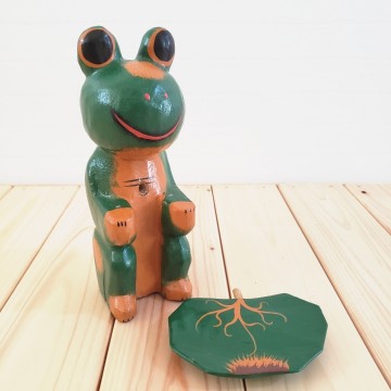 楽天市場 バリ木彫り カエル 葉っぱトレイ 蛙 木彫り バリ雑貨 木製カエル カエルの小物入れ アジアンインテリア エスニック Orangutanオランウータン