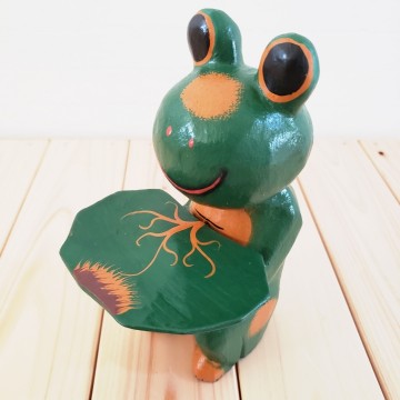 楽天市場 バリ木彫り カエル 葉っぱトレイ 蛙 木彫り バリ雑貨 木製カエル カエルの小物入れ アジアンインテリア エスニック Orangutanオランウータン