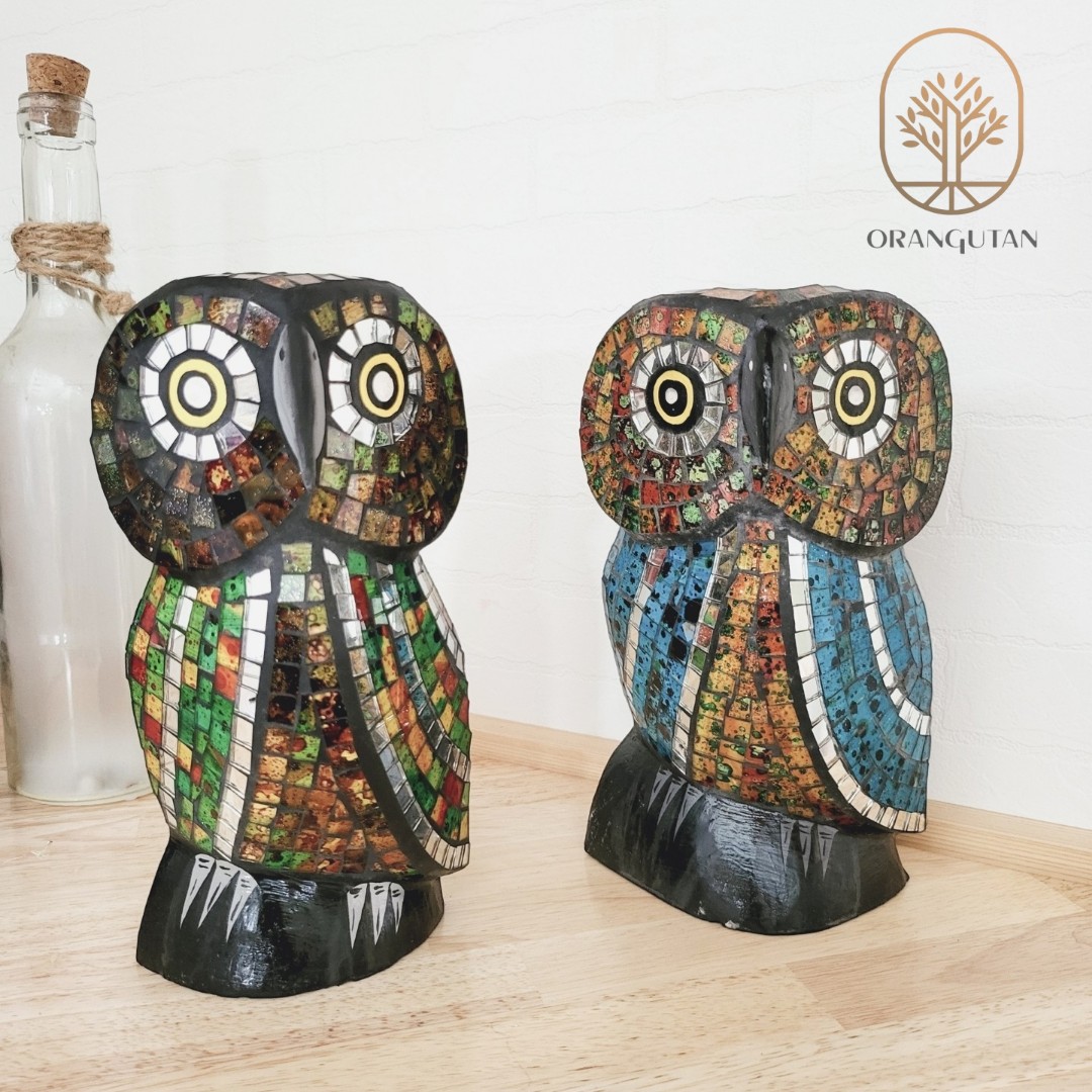 楽天市場】ベネチアングラス フクロウ 置物 イタリア製 ムラーノ島