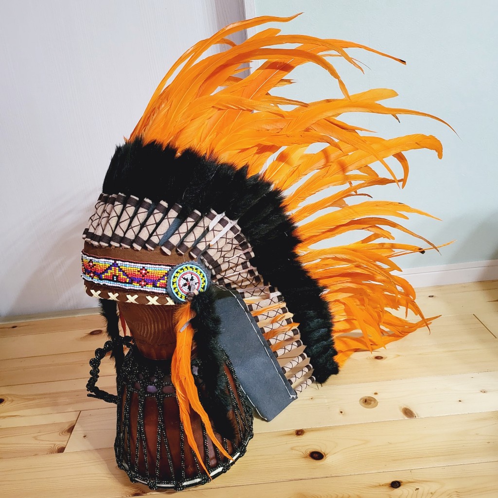 楽天市場】ウォーボンネット 羽根かんむり ロング ピンク ネイティブ