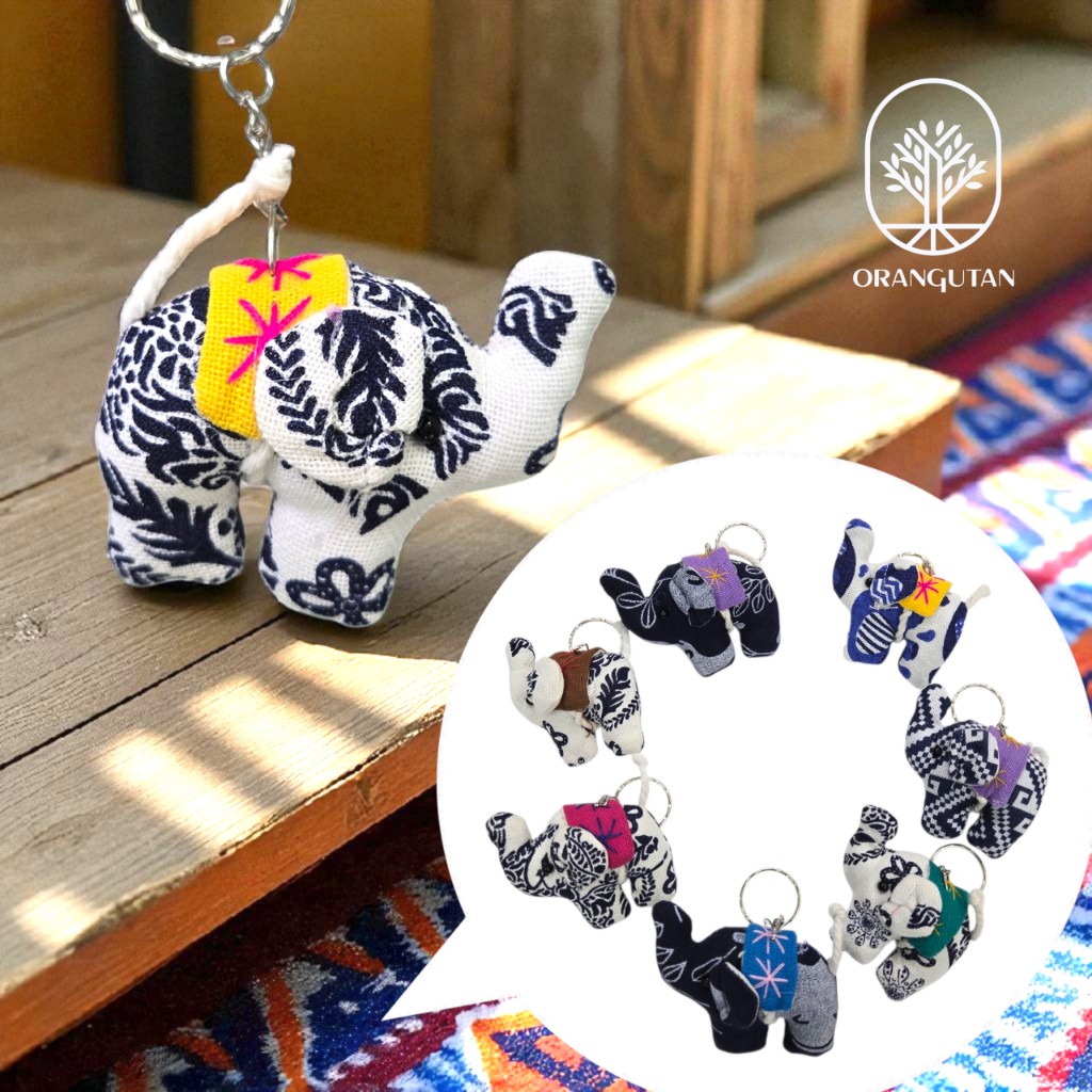 楽天市場】10000924 キーホルダー アジアン象 エレファント タイの