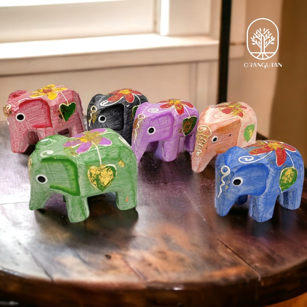 楽天市場】10000900 バリ雑貨 木彫り 猿 さる 花柄のおさるさん サル