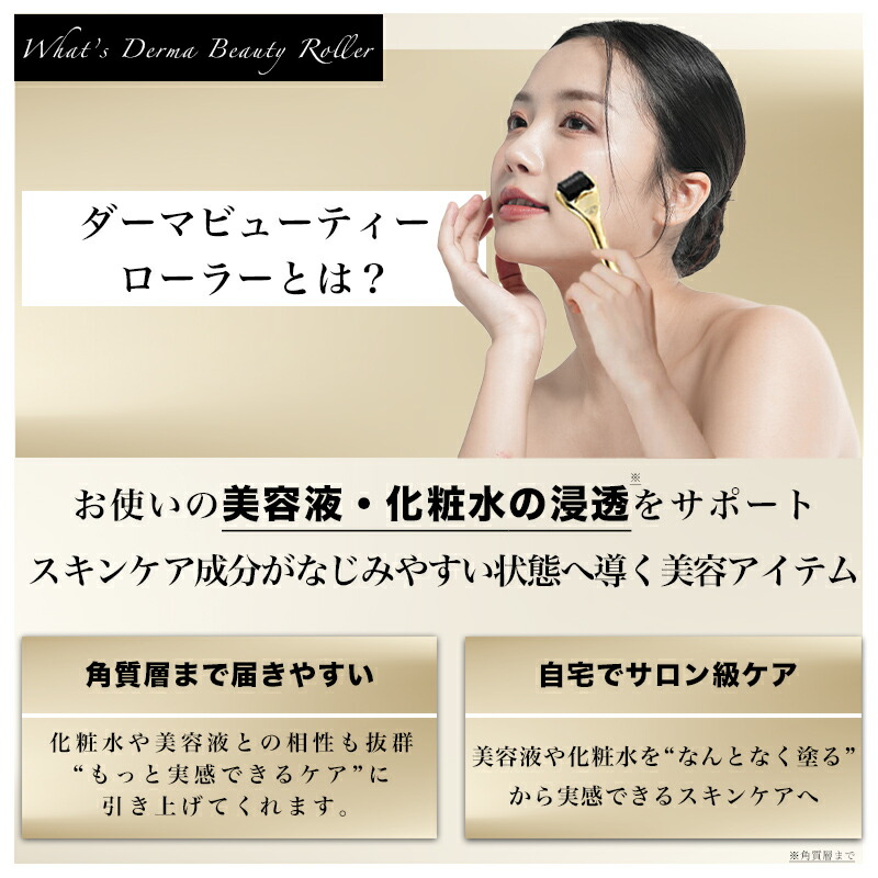 ダーマローラー 0.5mm 【1年保証 SRT正規店】美顔ローラー 頭皮