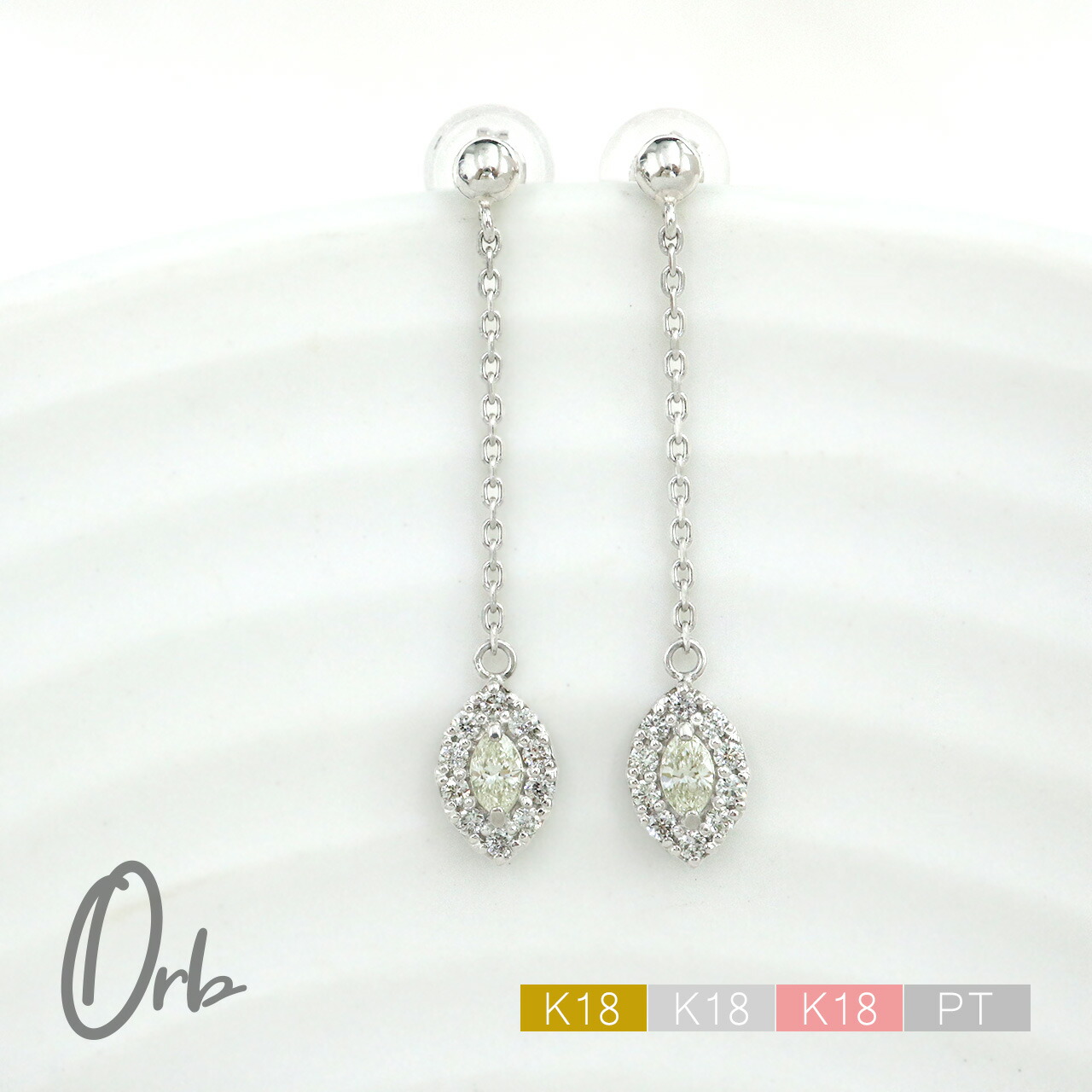 計１．８ｃｔ　PT 天然ダイヤモンドピアス LARA Christie ピアス 18金 レディース ダイヤ 天然ダイヤモンド