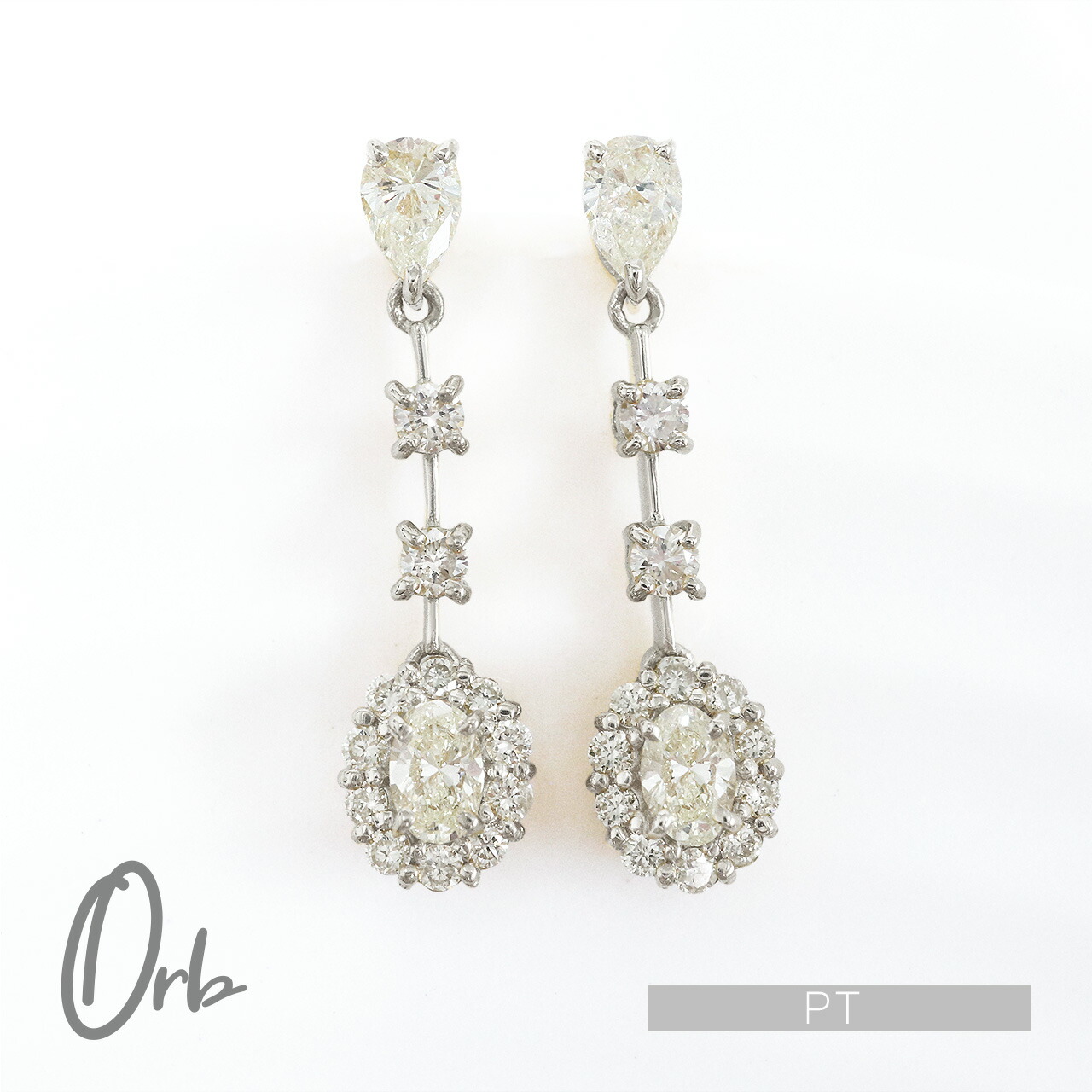 楽天市場】ダイヤモンド ピアス 0.6ct オーバルカット ペア